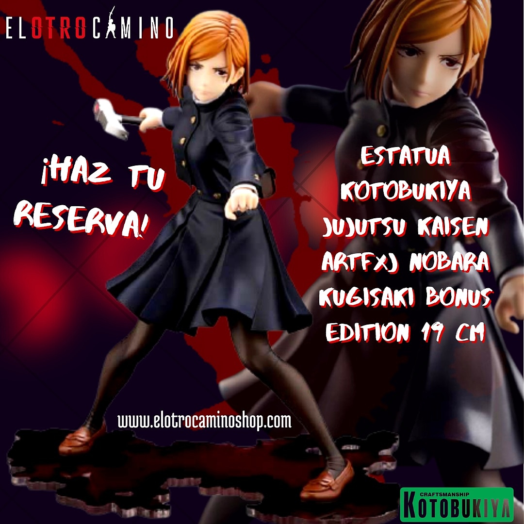 otrocaminoshop's tweet photo. ¿Ganas de #JujutsuKaisen ? Si!
¿Ganas de #mercha de Jujutsu Kaisen? Si!
Mientras esperamos la peli y la 2a temporada os traemos novedades como esta preciosidad de #nobarakugisaki de #Kotobukiya.
Tenéis hasta el 12 de Junio para hacer vuestras reservas 😉 https://t.co/BOrnoyAD30