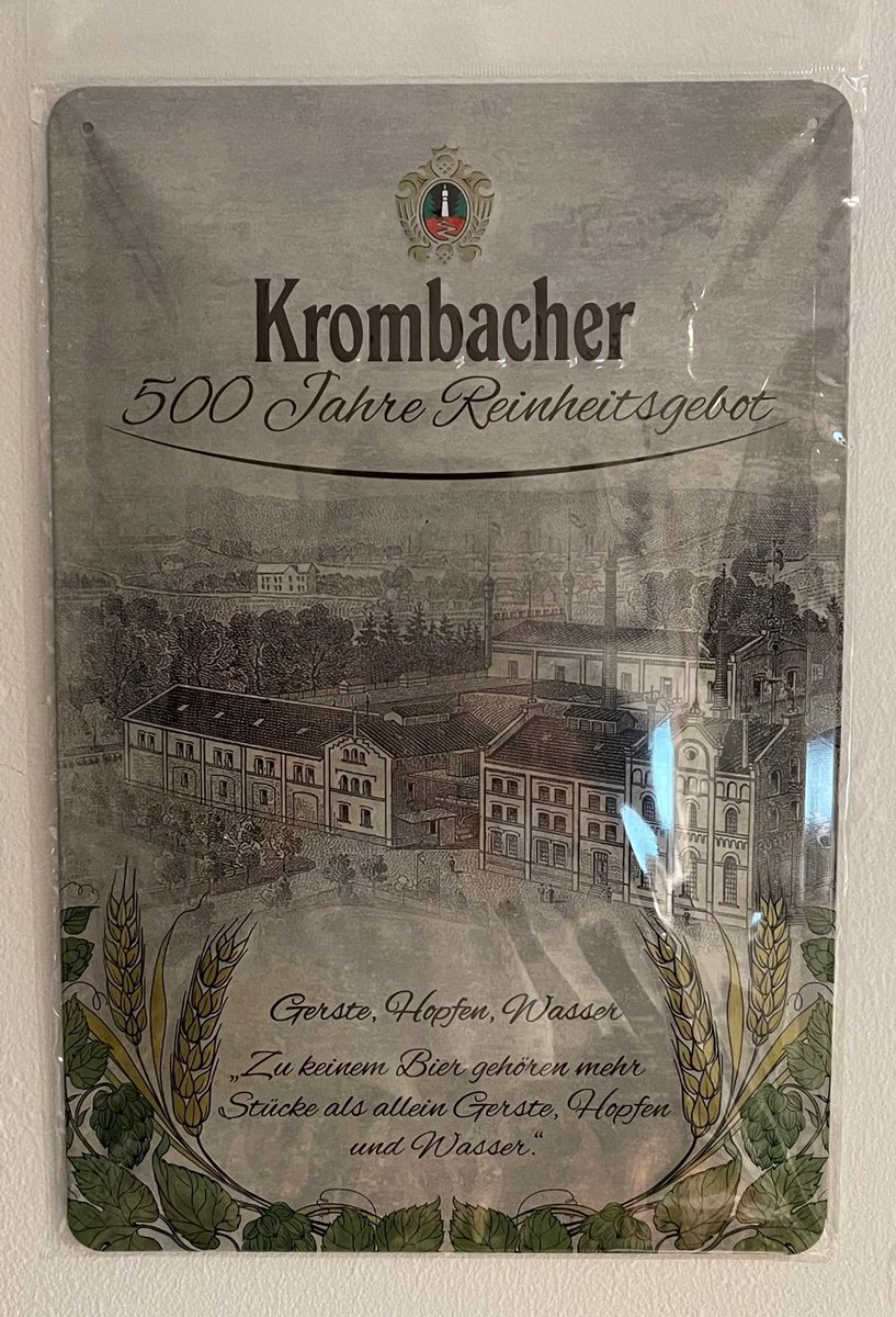 #Win a Krombacher sign for your home bar in today's #freebiefriday #giveaway. RT and follow to enter and we'll pick 3 winners this Sunday at 6pm! Viel glück!