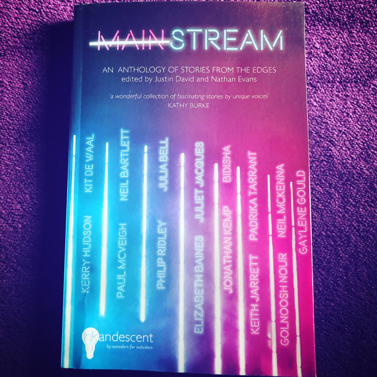 BunnysPause's tweet photo. Can’t wait for the blog tour for this! I did a blog post a few months back on this exciting project, check it out, link in my bio, enjoy! 💜 @InkandescentUK @Justin_Writer @nathanevansarts 

 #mainstream #inkandescent https://t.co/nMYNcQfi9P