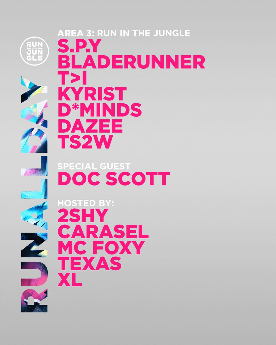 Yesterday we dropped the line-up for this summer's sold out #RUNALLDAY + safe to say we're gassed to see you all in the dance! ☀️🔥 We're announcing a brand new all day show this October very soon, don't miss out + sign up for priority access to tickets! bit.ly/RUNDNBARMY