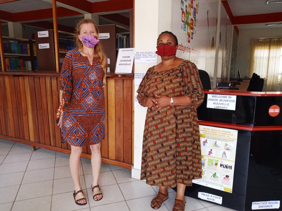 We thank you <a href="/shannonporthau1/">shannon.porthault</a> the founder of <a href="/RWBookmobile/">Rwanda Bookmobile Initiative</a> for your visit and expertise to our center, we look forward to partner with you in promoting reading and writing culture through our young generation.