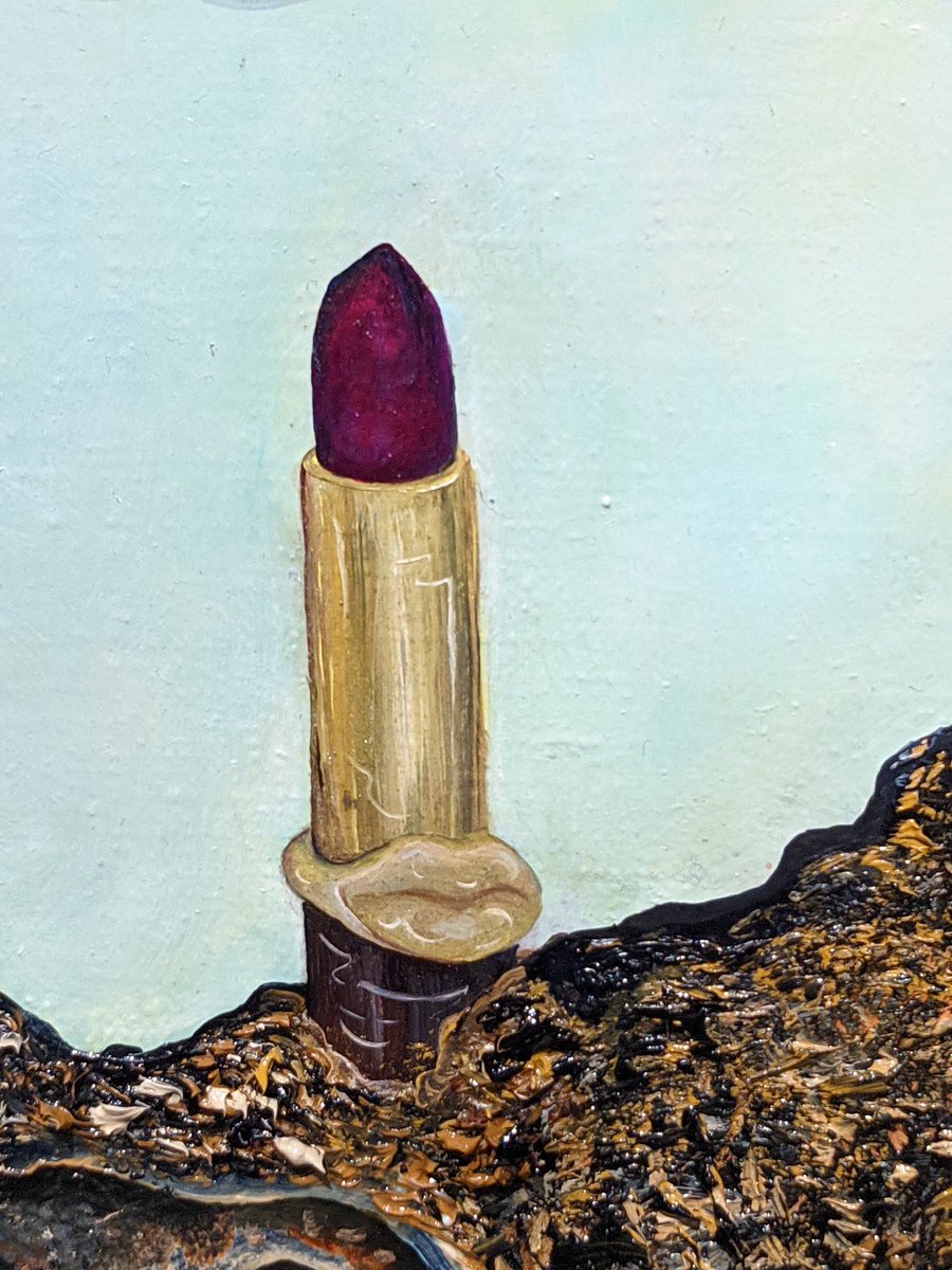 JulieNAGWalsall's tweet photo. 1st day back in @newartgallery building yesterday in 6 months! It felt weird... But how lucky was I to get quiet one on one time with these incredibly detailed and stunning paintings. I had a Fab time lipstick and lolly spotting! #AnjSmith https://t.co/2JtKYzl5Pf