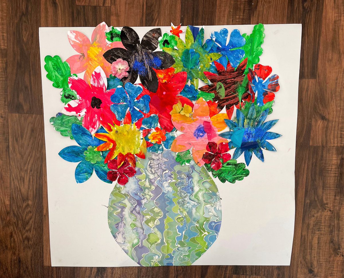 creativemojoMD's tweet photo. Some lovely 1-2-1 classes over the last couple of weeks; bright and colourful (unlike the weather) and getting us in the mood for summer. All completed by people with #learningdisability, #dementia &amp; Physical #Disability 

#carehomes #devon #tiverton #taunton #arttherapy #floral https://t.co/E1KiPrLo9A