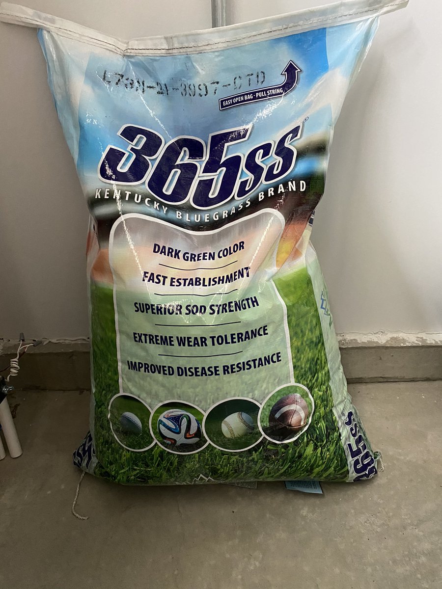 TurfSpartanLord's tweet photo. When you want high quality turf, you choose only the best for your yard too! Pre-plant hits the ground w/ @healthygrowpro 2-4-3 w/Armament followed by @MtnView_Seeds #365SS Bluegrass coated w/ @FoliarPak XCD seed coat technology. #OnlyTheBest #LawnFromScratch #DoneRight https://t.co/V9LK3UvuRX