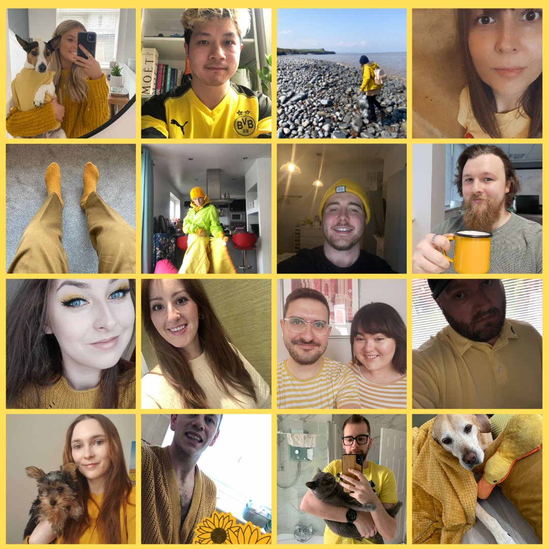 BancMedia's tweet photo. Today we took part in #YellowYourself to raise money for the Lullaby Trust, an incredible charity that raises awareness of sudden infant death syndrome, provides expert advice on safer sleep and offers emotional support for bereaved families. 💛💛 https://t.co/FwYIyuAQNK