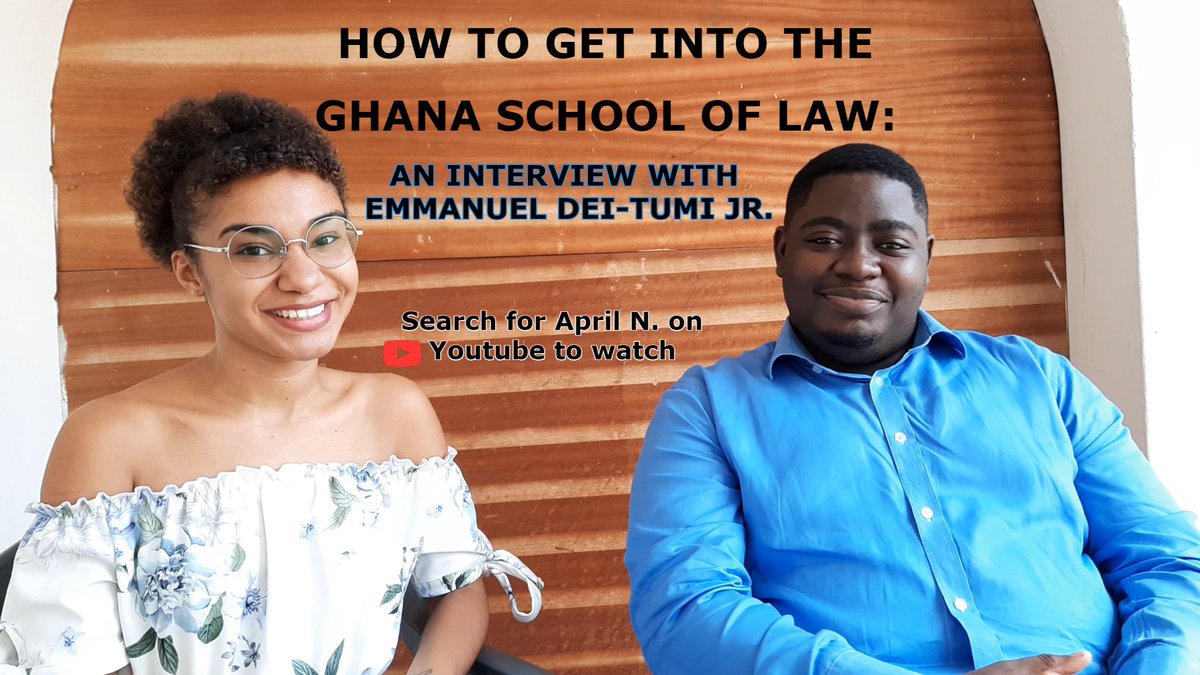 April Nutakor (@aprilnutakor) on Twitter photo How to become a lawyer in Ghana: The Ghana School of law (Makola) experience + ENTRANCE EXAM tips: youtu.be/4yeBhcVUlx8
<a href="/Dei_Tumi_Jnr/">Emmanuel Dei-Tumi Jr.</a> How to become a lawyer in Ghana: The Ghana School of law (Makola) experience + ENTRANCE EXAM tips: youtu.be/4yeBhcVUlx8
<a href="/Dei_Tumi_Jnr/">Emmanuel Dei-Tumi Jr.</a>