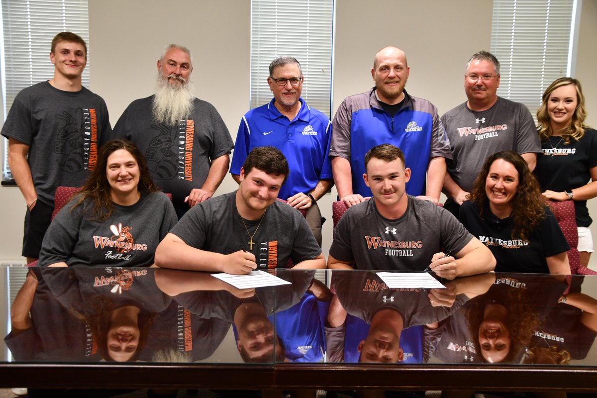 UHS_Lions's tweet photo. !!Congratulations to Max Clevenger and Hunter Cameron who will be continuing their academic and football career at Waynesburg University!!! https://t.co/V9KdBYA7GR