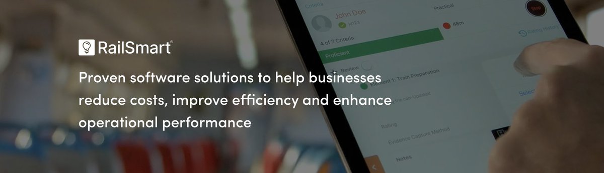 railsmart's tweet image. Transform your business with the #RailSmart platform.