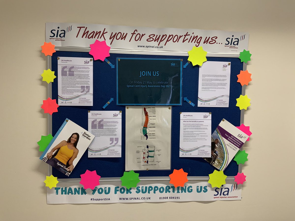 PoxonDani's tweet photo. Recognising Spinal Cord Injury Awareness Day on Ward 203 today 💙#Spinalunit #Education #sia @UHDBTrust @LynseyHeald @AlisonR01544275 @KatieW1309 https://t.co/s9QrgzLfFU