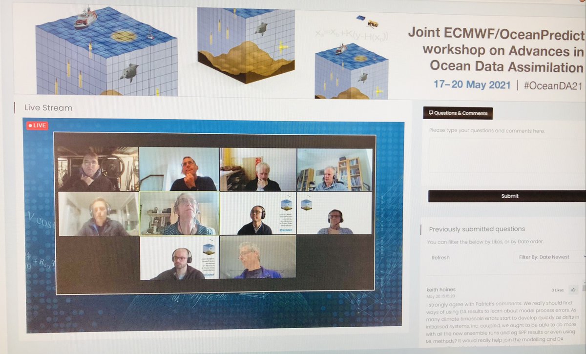 bbs_climate's tweet photo. Plenary session: concluding discussion #OceanDA21 @ECMWF @OceanPredict Presentations available at https://t.co/1eOBq7gDcY https://t.co/X3T7XcxCz6
