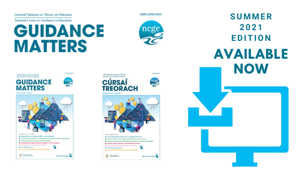 NCGEGuidance's tweet photo. The latest issue of NCGE's '𝗚𝘂𝗶𝗱𝗮𝗻𝗰𝗲 𝗠𝗮𝘁𝘁𝗲𝗿𝘀' publication is out now. THE online #guidance Magazine. To view / download go to https://t.co/atKs0xiCMp - 𝘢𝘳 𝘧á𝘪𝘭 𝘧𝘳𝘦𝘪𝘴𝘪𝘯 𝘢𝘴 𝘎𝘢𝘦𝘪𝘭𝘨𝘦 -#digitalguidance #sustainability #wholeschool #euroguidance https://t.co/0LlPPkN0JC