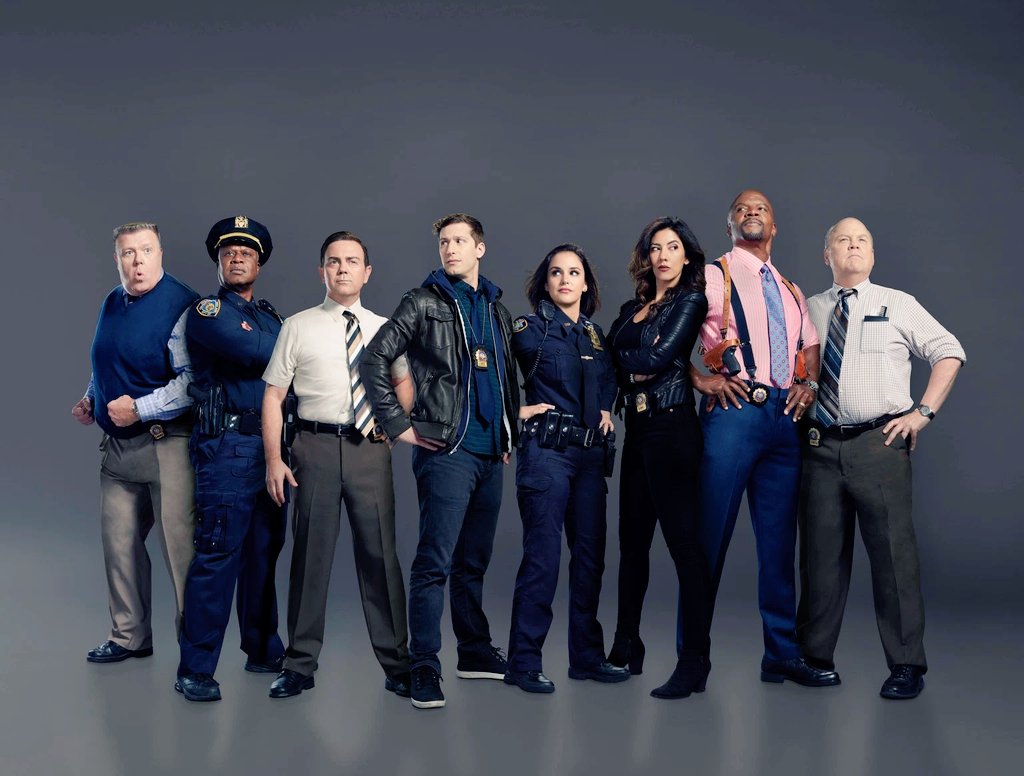 ChetanPac's tweet photo. ♥️ NINE NINE
#Brooklyn99 
#seasonfinale
#season8
#coolcoolcool
#halloweenheist
#august12markthedate
#b99 
@nbcbrooklyn99 @thelonelyisland @terrycrews @AndreBraugher @iamstephbeatz @JoeLoTruglio @melissafumero @dailybrooklyn99 @JAKEPERALTADET @chelseaperetti https://t.co/VOyCh8COpk