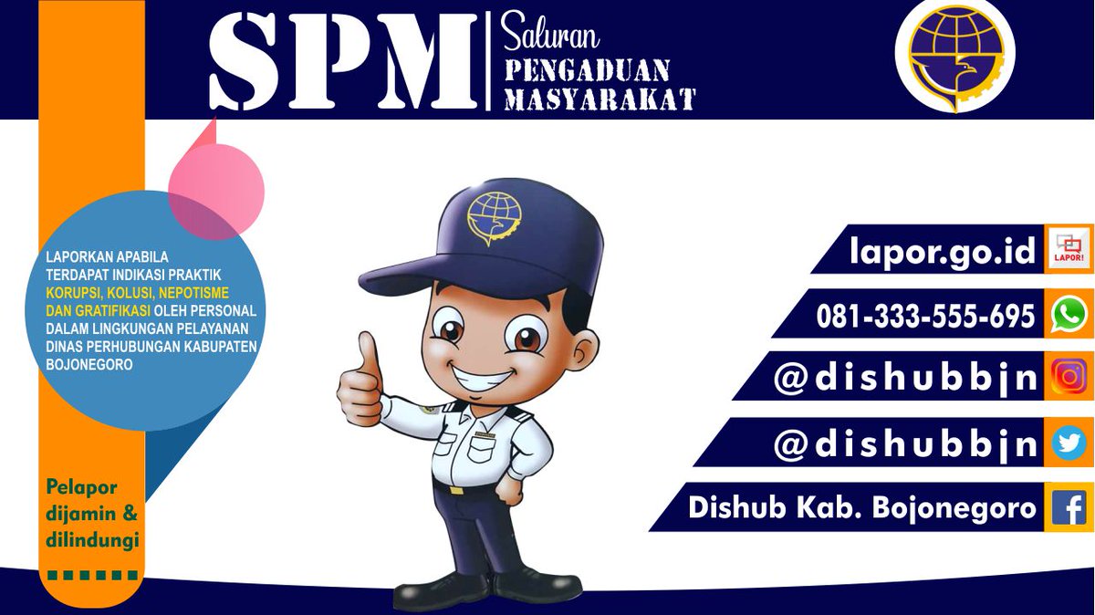 DishubBjn's tweet photo. Informasi dan Saluran Pengaduan Masyarakat Dinas Perhubungan Kabupaten Bojonegoro https://t.co/ZUDZLPymu7