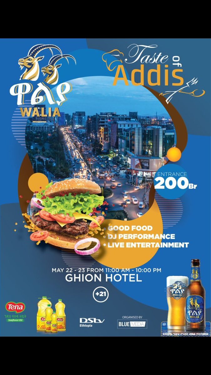 Taste of Addis is back! May 22 &amp; 23! Come have an amazing time with your loved ones!  Meet new people! Have the best food and drinks our city has to offer. Entertainment line-up will be as great as always! Strict Covid safety rules enforced.