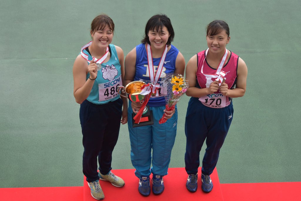 ibu1984tfc's tweet photo. 【第100回関東IC 2日目】

女子 ハンマー投 決勝
🌸松島 成美(4)
59m43 優勝‼️
自己ベスト・武大記録更新での優勝でした！ https://t.co/mpPQv4I5GR