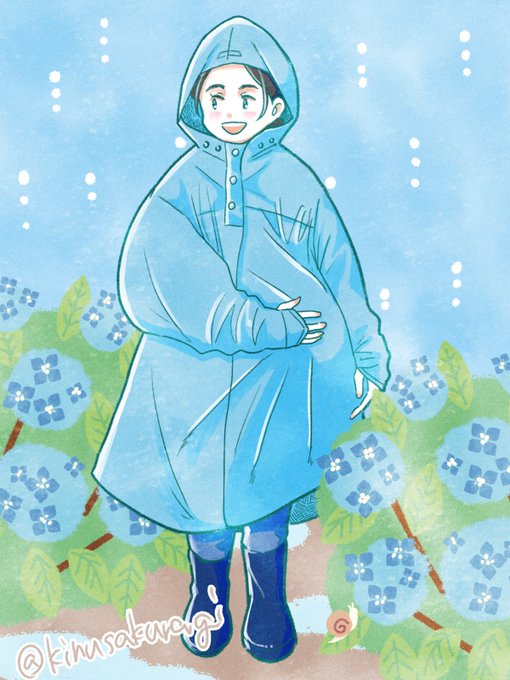 梅雨入りのtwitterイラスト作品