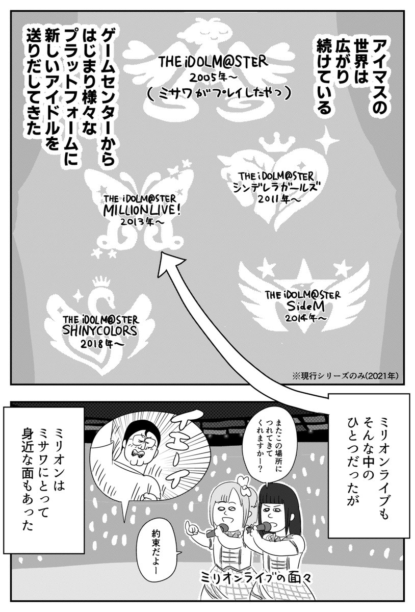 地獄のミサワさんがライブ前日に最新アイマス漫画を更新 許斐先生を具体例に出しながら描くアイマスの世界に多くのプロデューサーが共感 Togetter 地獄のミサワさんがライブ前日に最新アイマス漫画を更新 許斐先生を具体例に出しながら描くアイマスの世界に多くのプロデューサーが共感 Togetter