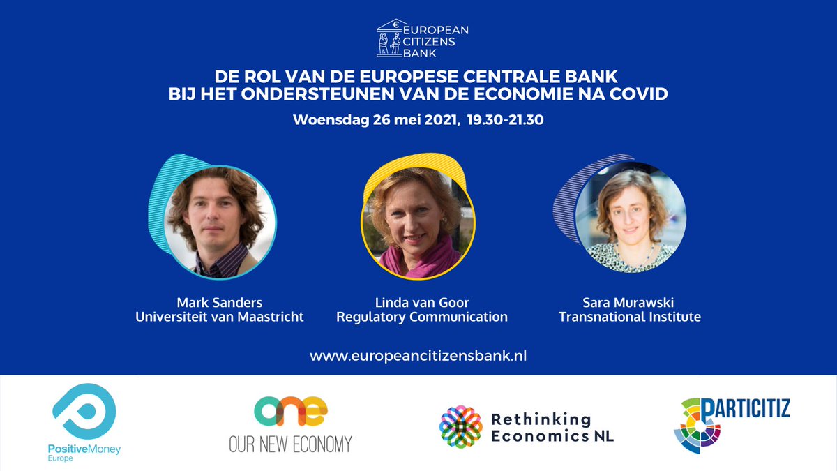 Wat moeten we doen met al die nieuwe schulden die zijn ontstaan door de coronacrisis?💰🤔Ben je benieuwd of heb je hier een mening over? Schrijf je dan in voor ons gesprek met @mwjlsanders, Linda van Goor en @smrwsk wo 26 mei om 19.30👉🏽bit.ly/3bCAhJQ <a href="/maarten_nijman/">Maarten Nijman</a>