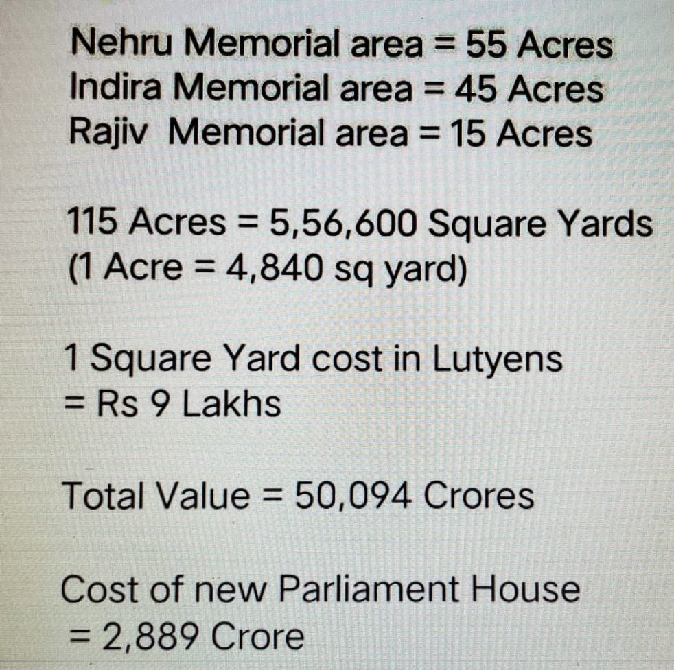 @Supriya23bh @RahulGandhi Wish these memorials are converted in to housing for poorest of the poor, hospitals for poor instead of glorifying politicians like god!