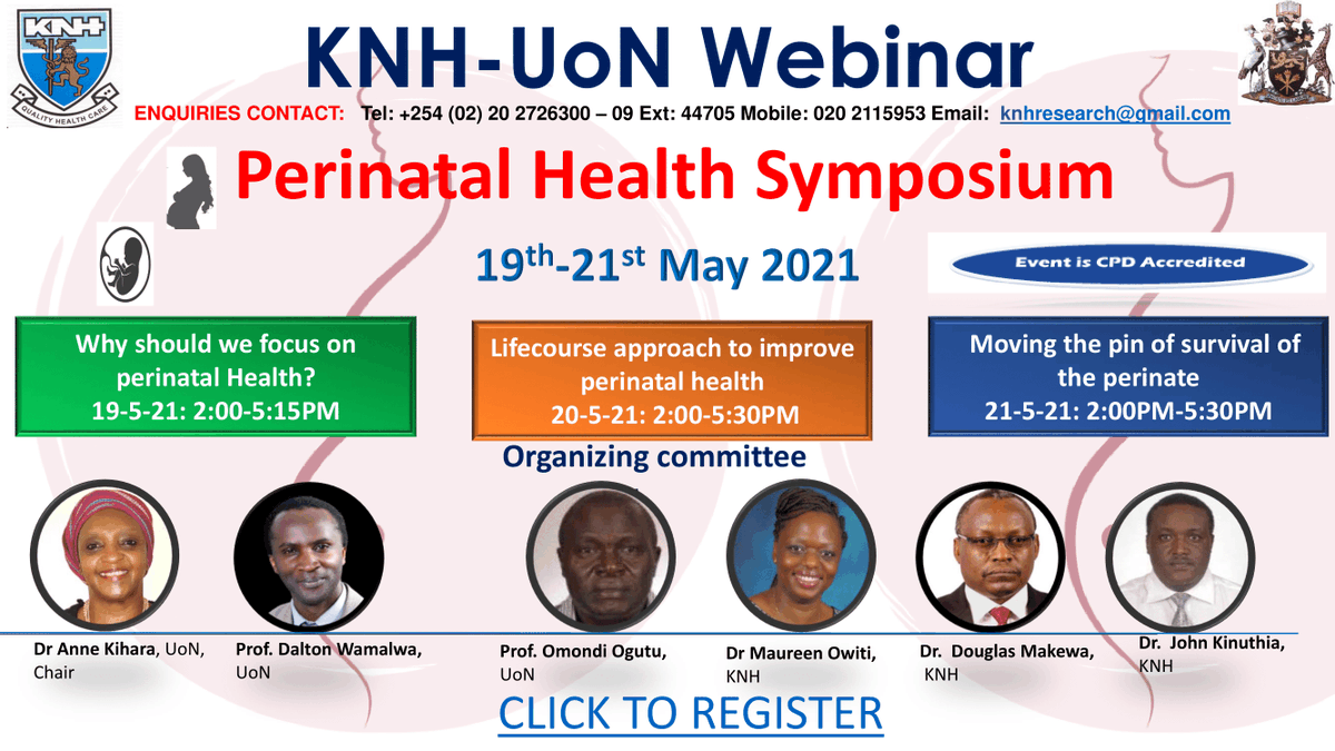 In collaboration with Kenyatta National Hospital and University of Nairobi, join us this afternoon from 2pm as we engage with the Medical community and the public on matters Perinatal Health and Respectful Bereavement Care for Parents and Healthcare Professionals.