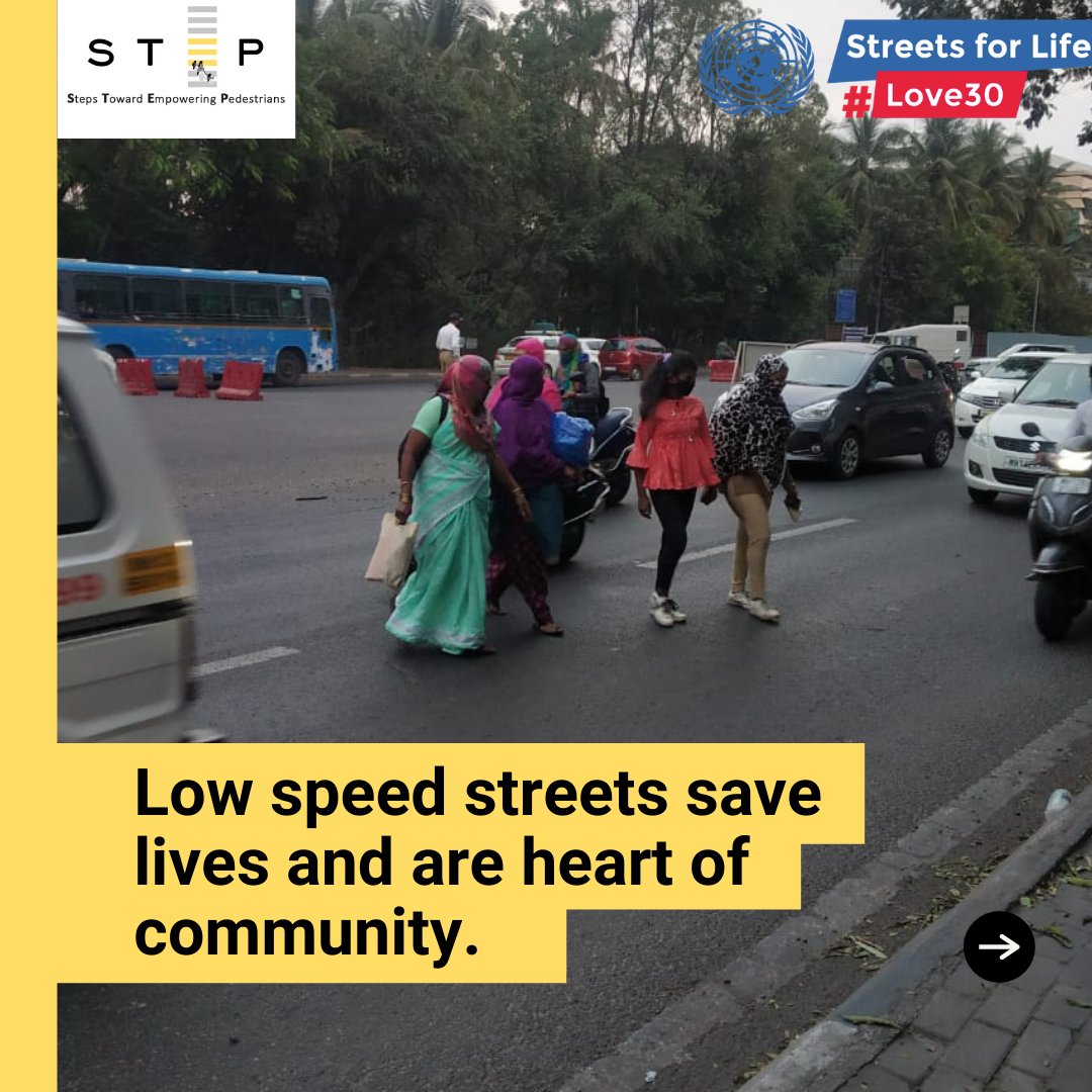 stepwalk_in's tweet photo. Speed kills. Slow down.
We demand safety of vulnerable road users by slowing down #speed of vehicles up to 30km/hr.
We demand #StreetforLife
#LifeOverSpeed #pedestrians #RoadSafetyWeek
@MORTHIndia @UNGRSW @RoadSafetyNetwk @PMCPune @CMOMaharashtra https://t.co/2MkjflLpmp