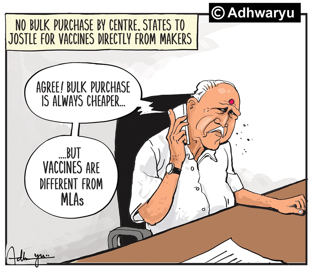 Bulk purchase of MLAs can be arranged by the Centre, but not of Vaccines!