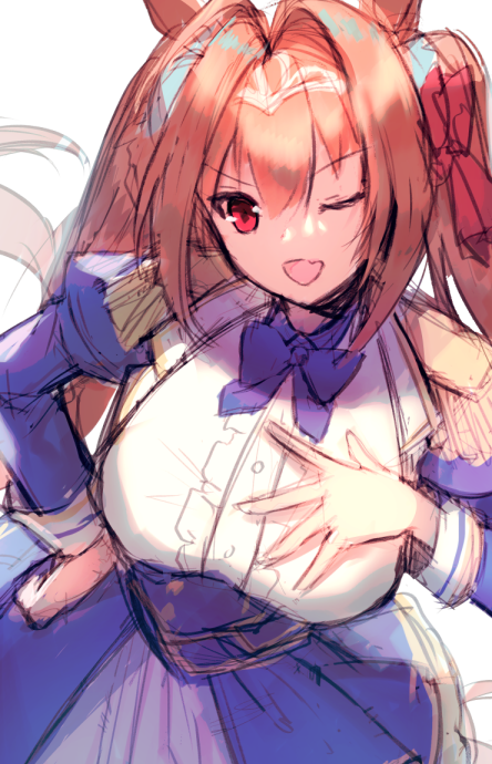 ダイワスカーレット(ウマ娘) 「ラフラフ #ウマ娘 」|Aile/エル🧀お仕事募集中のイラスト