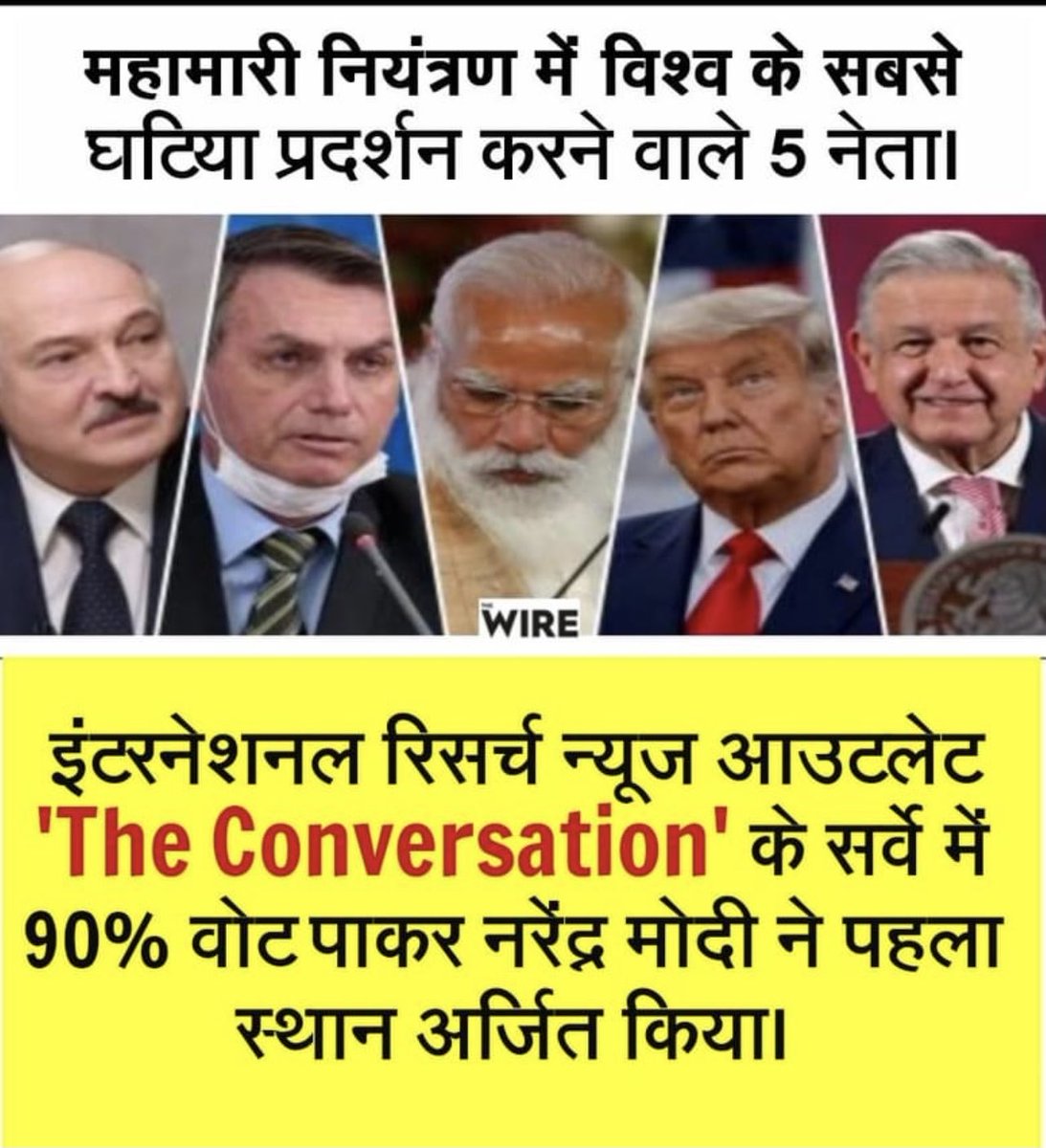 बधाई हो भक्तों ।मोदी जी का दुनिया में डंका बजा लेकिन सबसे ज़्यादा घटिया प्रदर्शन के लिए।