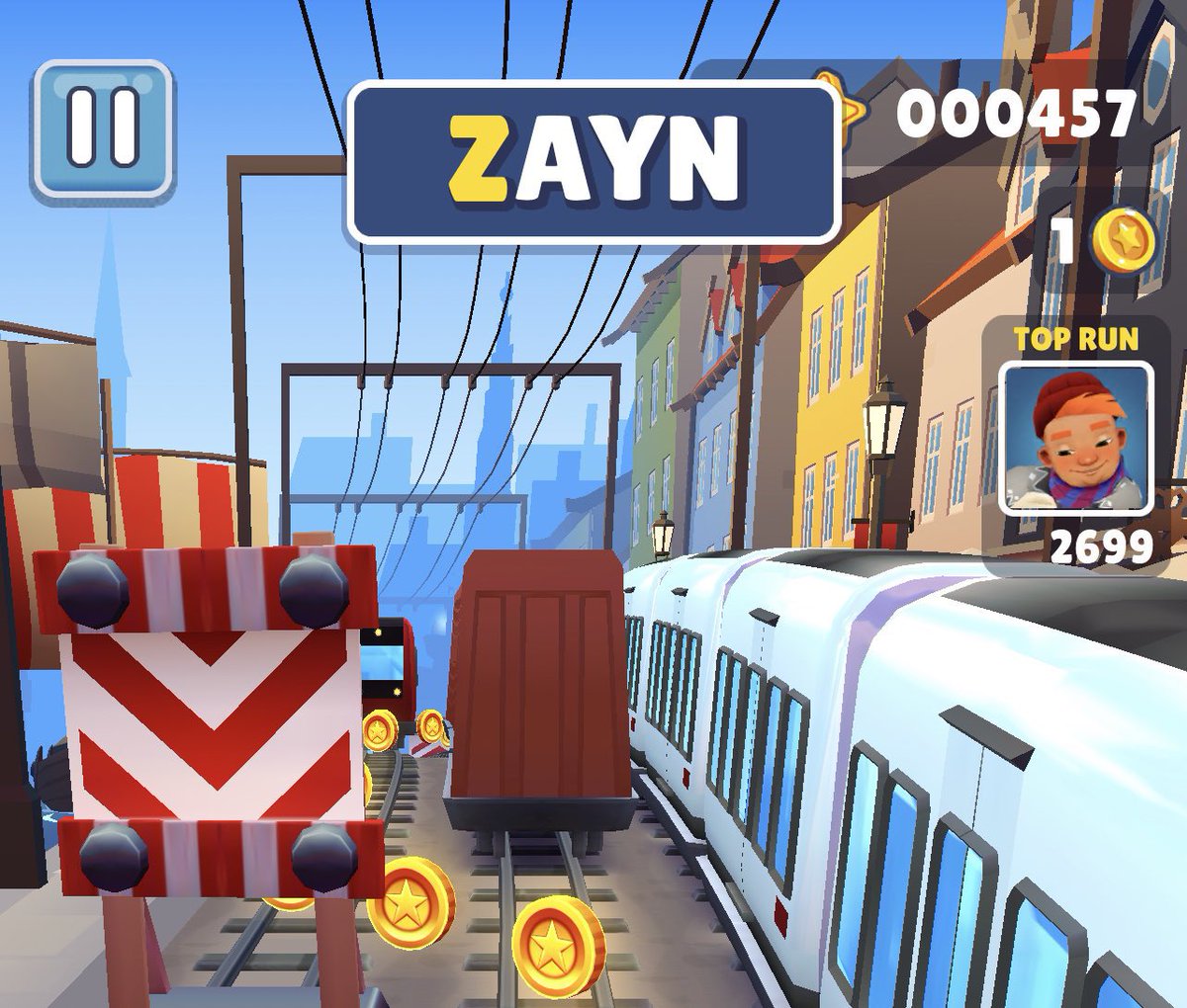 zaynmaliknewsIT's tweet photo. 👀 Il gioco “Subway Surfers” vi permetterà di collezionare delle lettere per formare le parole “ZAYN” &amp; “MALIK”! https://t.co/6BoqFhgUNA