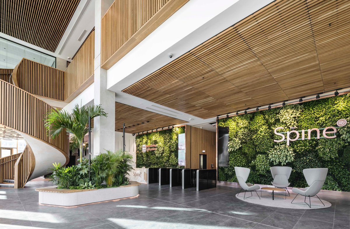 weareAHR's tweet photo. Delighted to announce the completion of #TheSpine, the new northern home of the @RCPLondon!

Located in #PaddingtonVillage @KQLiverpool for @RCPLondon &amp; @lpoolcouncil fit-out: @Overburyplc &amp; @CBRE_UK @CBREPJM, principal contractor: @MorganSindallCI.

Photography: @Snappersmithy. https://t.co/5WZF2WQCHP