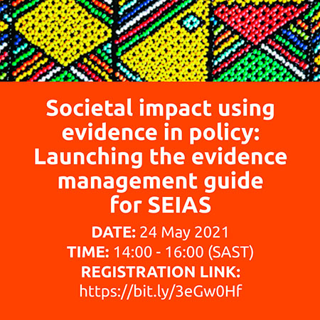 ACE_UJ's tweet photo. How does the #EvidenceManagementGuide support the #InstitutionalisationOfEvidence in SA? Find out at the #EvidenceManagementGuide launch happening on 24 May 2pm SAST. Register today: https://t.co/jUf5UGLyhw https://t.co/INNPhevvAc