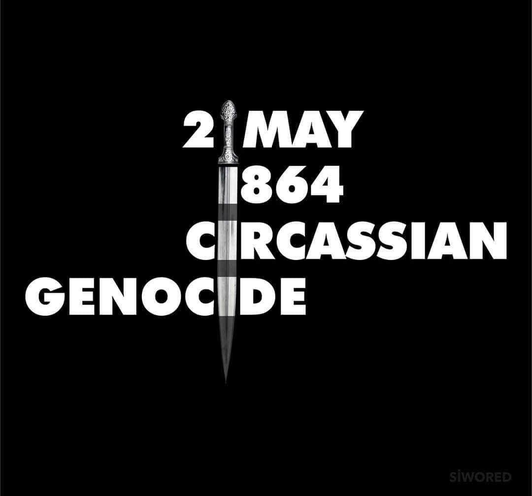 Bugün Çerkes Soykırımı’nın 157’inci yıldönümü. 
21 Mayıs 1864 Kafkasya’nın düşüşü ve 1.5 milyon Çerkes’in sürgün edilişini simgeleyen tarih. 
Onurlarıyla ölenleri hürmetle anıyor, sürgün nesillerinin acılarını paylaşıyoruz. #21Mayıs1864 #ÇerkesSoykırımı #CircassianGenocide