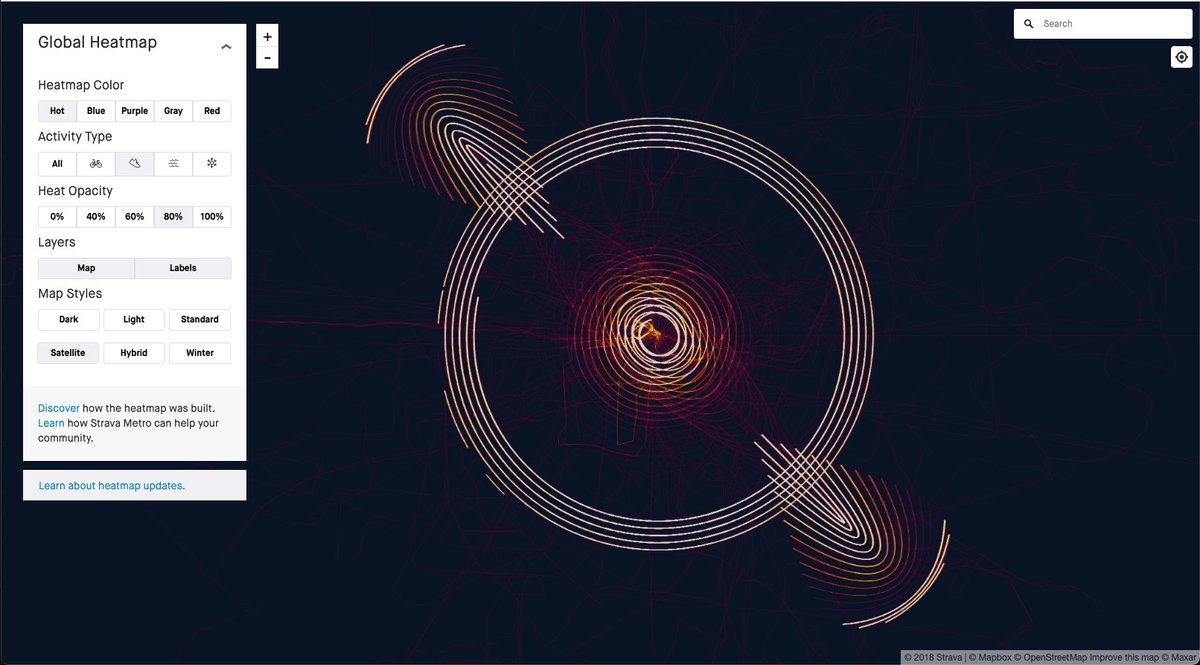 Strava heatmap shows some interesting running routes on Null Island. Wonder if they have a parkrun? strava.com/heatmap#15.45/… #stravaheatmap