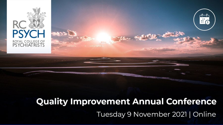 The annual #Qualityimprovement conference @rcpsych will be taking place virtually on the morning of 9 November. 'QI practice and progress through the pandemic' - book now: bit.ly/qualityimprove… And still time to submit your QI work for presentation: bit.ly/QIcallforspeak…