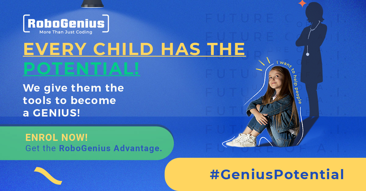 RoboGeniusAcad's tweet photo. A.I. is changing the way the world of healthcare operates. With Robogenius, your child too can change lives.

Book a free class now - VISIT THE LINK IN BIO!

#artificialintelligence #machinelearning #RoboGenius #AI #artificialintelligenceai #CodingforKids #KidsWhoCode https://t.co/Dq1NkHt6Pw