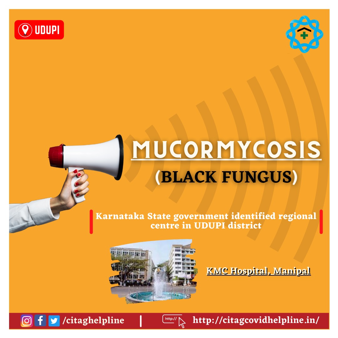 #SharingInfoSavingLives #Mucormycosis #TeamUdupi 
KMC, Manipal is the regional centre for treatment of #Mucormycosis in #Udupi district.
<a href="/kmssons/">Deepak Shenoy | दीपक शेणै</a> <a href="/CITAG_Official/">CITAG</a> <a href="/grovervj/">VIJAY</a> <a href="/reader_wanderer/">Poornima Prabhu</a> <a href="/Vincent64296271/">Vincent Pinto</a> <a href="/KirtiThakuria/">Kirti Thakuria</a> <a href="/FancyUserid/">Manel Ramesh Nayak</a> <a href="/sriAAA_/">Arun A Arya</a> <a href="/smileandshine20/">SmilenShine 🙂💫 🇮🇳</a> <a href="/AnithaMn2/">ANITHA</a>