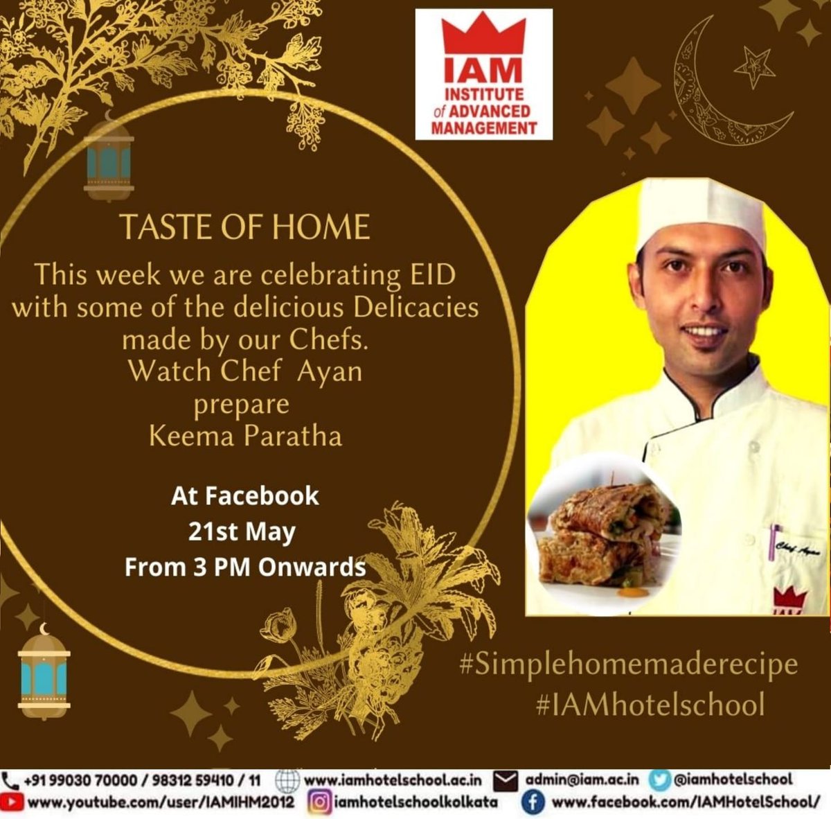iamihmghy's tweet photo. #IAMChef Ayan Kundu is back on Food Show with crispy delicious Indian flatbread Keema Paratha spicy flavorful minced mutton mixture stuffed into a whole wheat flour dough
#BounceBack
#SimpleHomemadeRecipe
@iamihmghy
@iamhotelschool
@subornobose
@MaitreyeeChaud1
#IAMGuwahati https://t.co/6j5LeXkSek