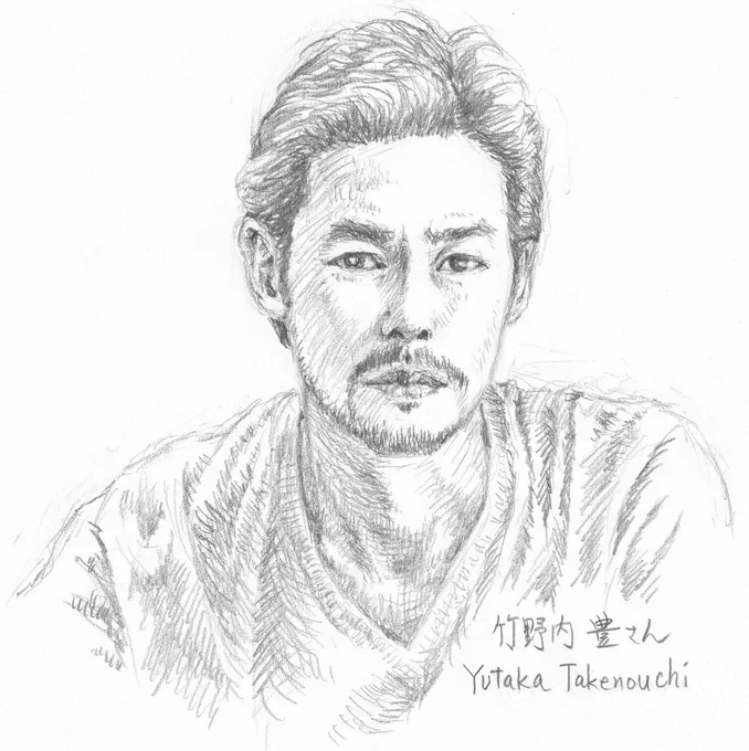 #竹野内豊  #イチケイのカラス  #似顔絵  #イラスト #スケッチ 
ドラマではユーモラスな演技が素敵な竹野内さん。今回は某ビールのCMバージョンで描きました。我にかえって慌てるところがキュートで大好きでした。 