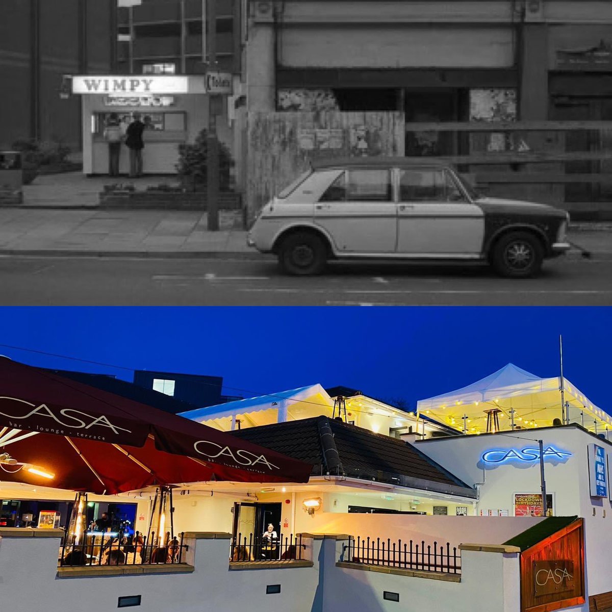 From WIMPY to Casa!!!!

We were sent this photo and we couldn’t not share. Can anyone remember the original Wimpy? It’s quite hard to believe Casa sits right here and has been the longest independent bar in Stafford 🙌
