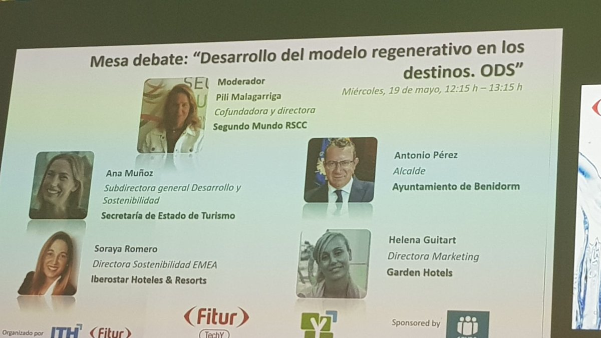 Gracias al <a href="/ithotelero/">ITH</a> por invitarnos a #Fiturtechy2021 y el #TurismoRegenerativo. <a href="/helenaguitart/">Helectric💋</a> Directora de Marketing de #Gardenhotels aseguró que "al sustituir Amenities por dispensadores ecológicos y rellenables, por temporada llegamos a ahorrar hasta 75.000kg de plástico"
