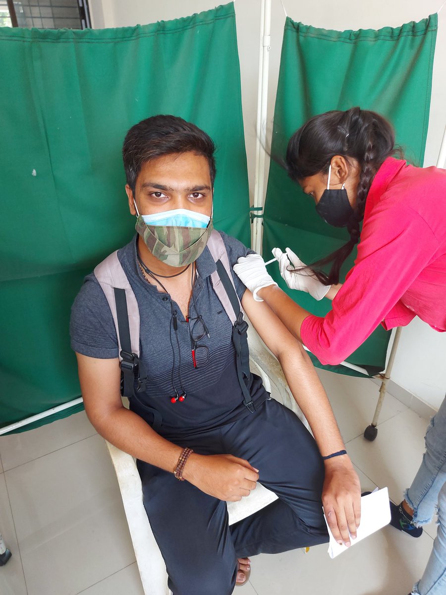 Imakbari10's tweet photo. 💉🦾 1st completed ! Take it  ASAP🙏 #Vaccinateindia ✌️ https://t.co/tCwRH7m24x