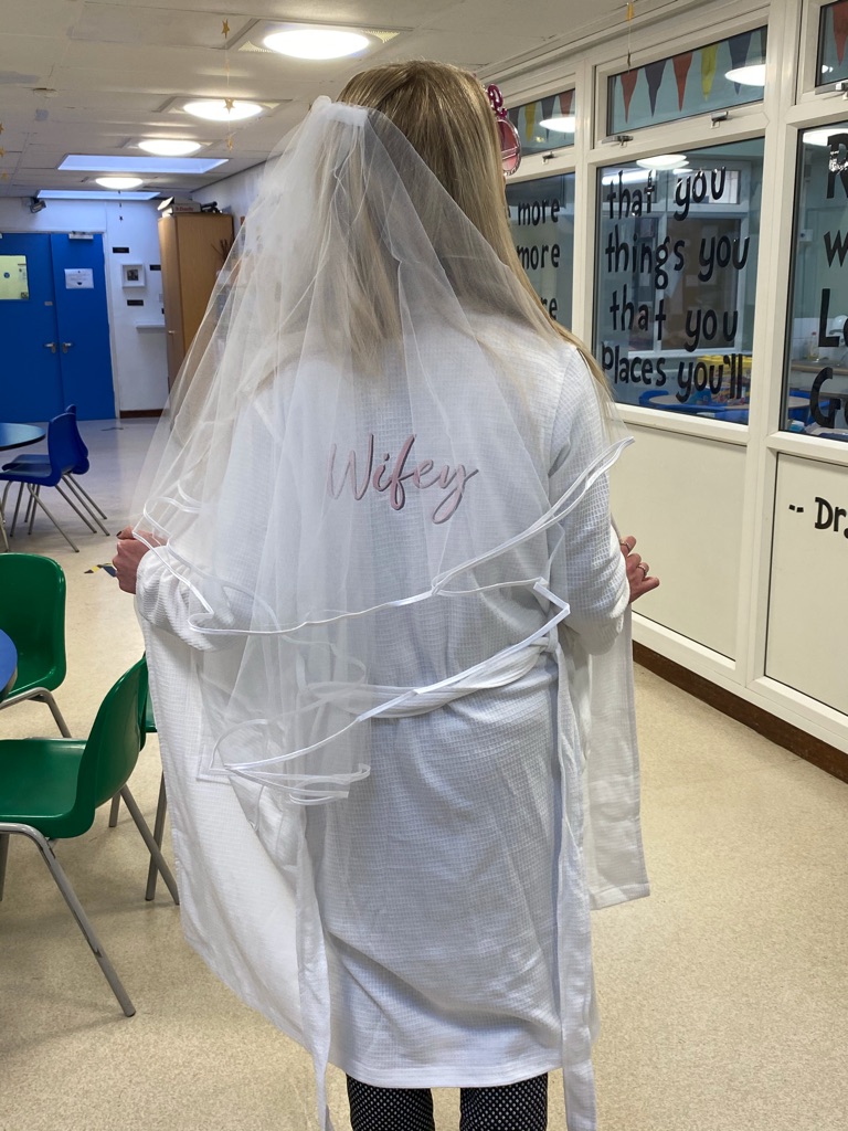IPMATTowngate's tweet photo. Year 5/6 have had a lovely morning helping Miss Atkinson celebrate her upcoming wedding. We all wish her and Mr Bateman the best of luck for their future and hope they have a magical day ❤️💍👰🏼 #class56TPA https://t.co/xh46m0NH9P