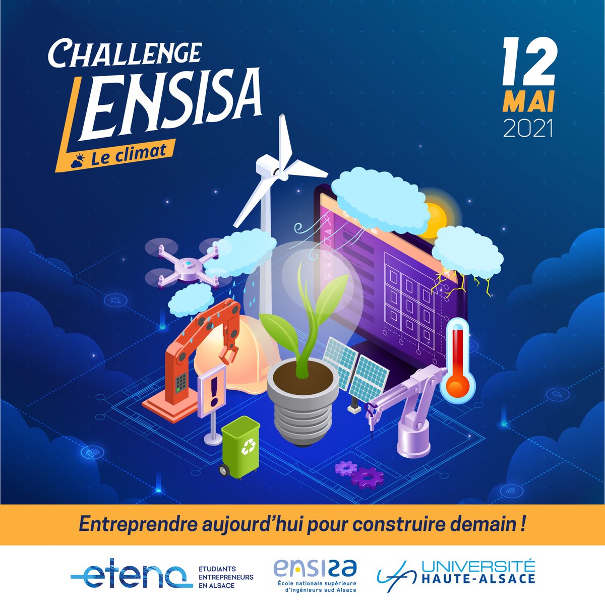 [#ENTREPREUNARIAT] Franc succès pour la 1ère édition de la journée challenge autour du climat 🌱 destinée aux élèves-ingénieurs de deuxième année. Lire l'article ➡️ swll.to/JourneeChallen…

@uha68 @pepiteetena