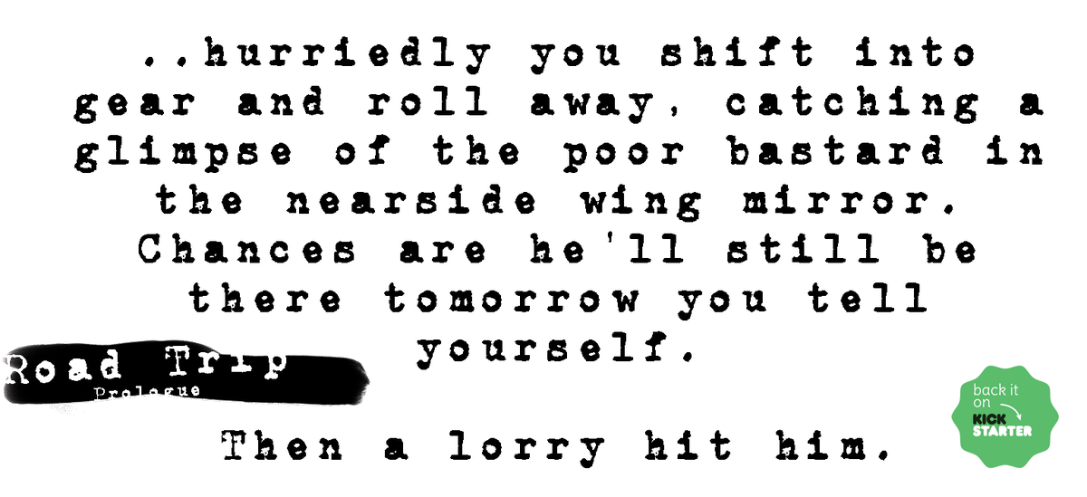 An except from Road Trip - an immersive #puzzle #advenutre #gamebook.