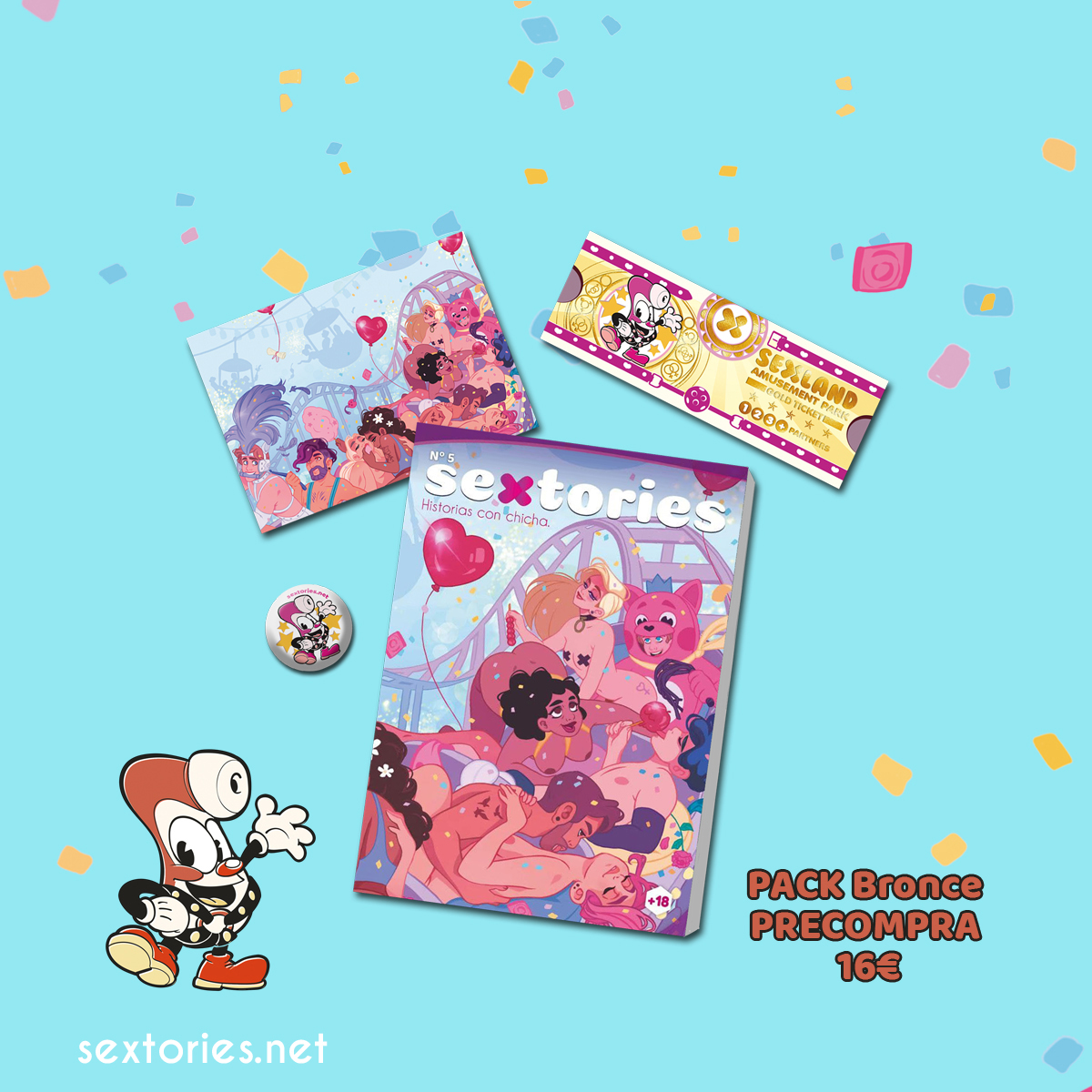 ¡YA ESTA DISPONIBLE PARA PRECOMPRAR SEXTORIES MAGAZINE 5! ¡ Y lo hacemos a lo GRANDE! ¡Con tres packs llenos de regalos exclusivos! Entra ya en sextories.net y reserva tu ejemplar de Sextories escogiendo uno de los tres packs de precompra 💗 cutt.ly/KzfD72m