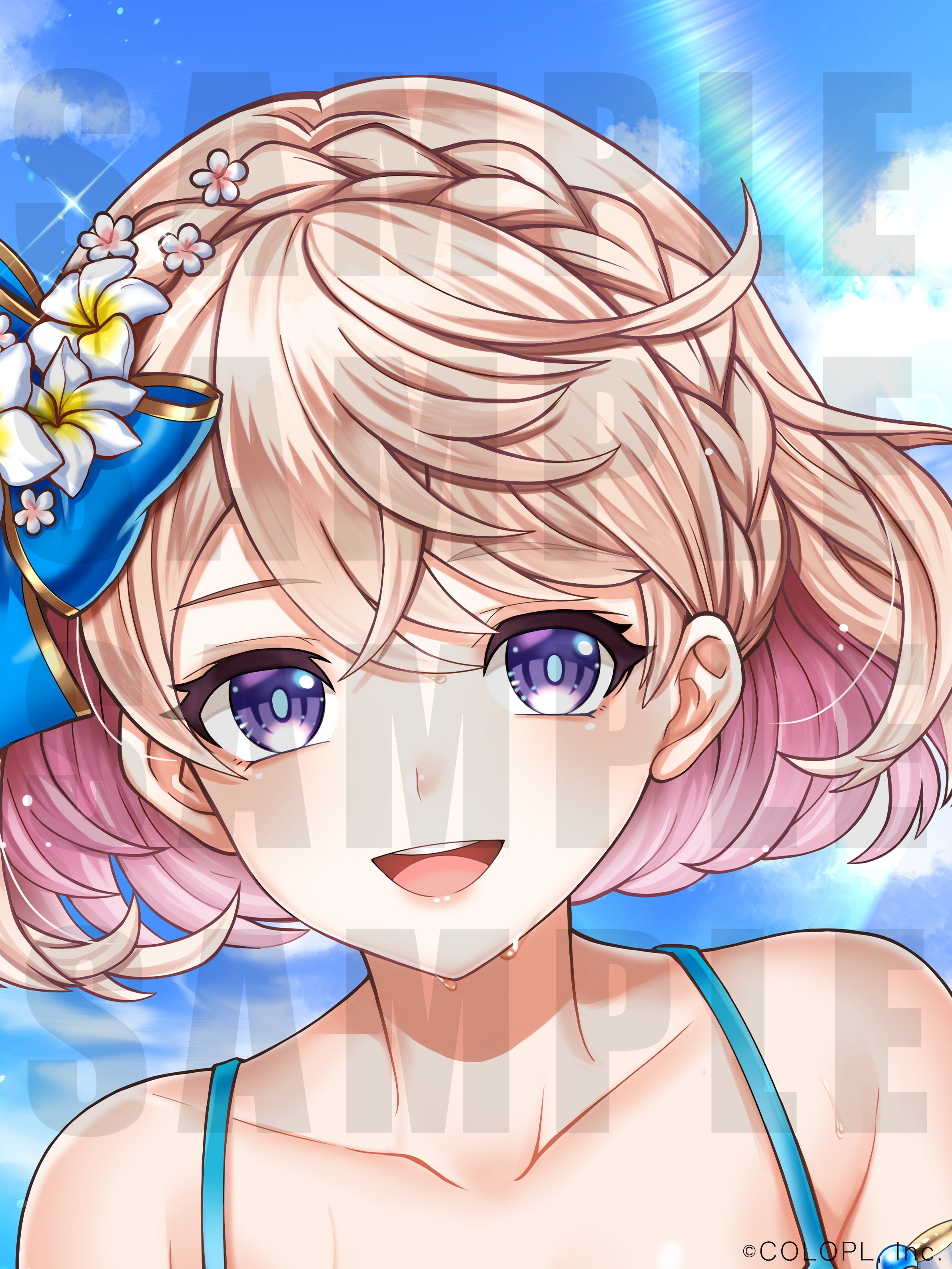コロプラ公式ショップ 8月21日 土 発売予定 白猫プロジェクト 夏色サマーくじ エレノアのイラストをチラ見せ 全身のイラストは後日公開予定なのでお楽しみに 全国のホビーショップ 書店 量販店などで取扱予定です 白猫 夏色サマーくじ