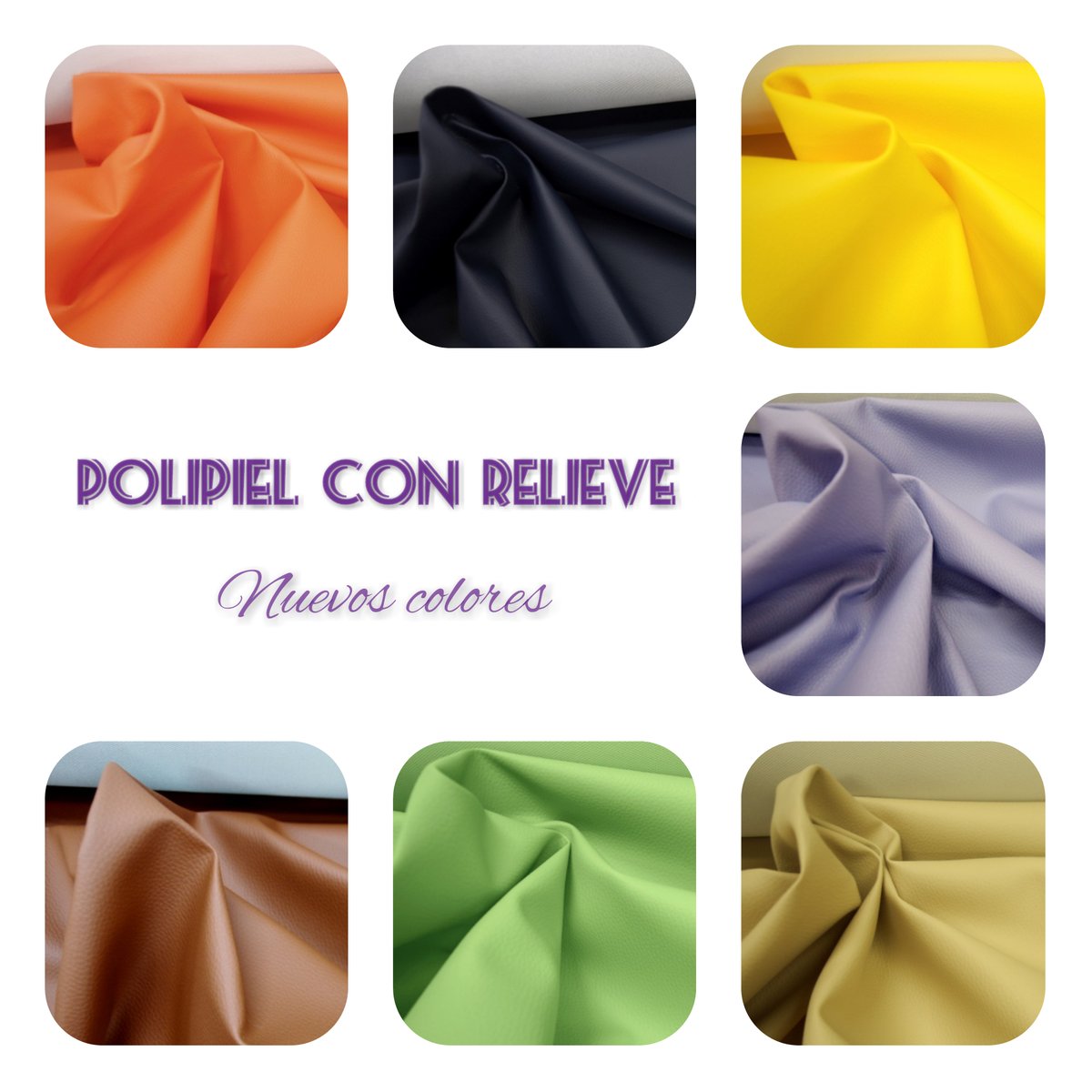 TelasPedro's tweet photo. ¡¡ 𝗕𝘂𝗲𝗻𝗼𝘀 𝗱𝗶́𝗮𝘀 !!
Ayer os enseñamos los nuevos colores de nuestro punto de neopreno y hoy ha llegado el turno de incorporar nuevos tonos a uno de nuestros tejidos clásicos, la polipiel con relieve. Muy empleada en decoración, tapicería, confección de complementos, ... https://t.co/xZO9CPzihQ