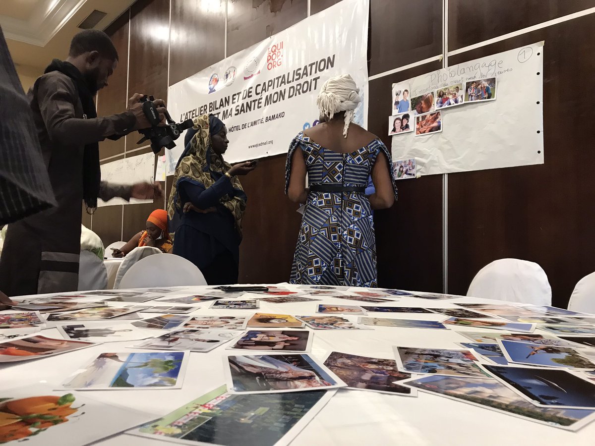 Equipop_Ong's tweet photo. Le projet #Changelab Mali « ma santé, mon droit » en cours de capitalisation. Lors d’un atelier qui se tient les 20-21/05/21 à Bamako, les parties prenantes reviennent sur les grands moments du projet: partages d’expérience, ligne de temps, chemins de changements.
#DSSR https://t.co/5vSVhk66ee