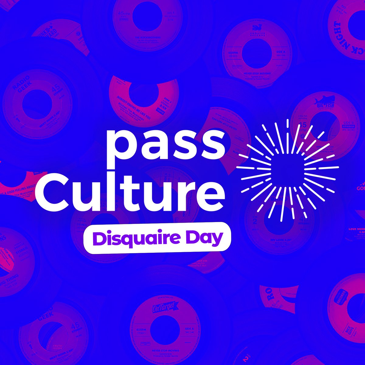 Avec la généralisation du @pass_Culture tous les jeunes de 18 ans en France pourront profiter du prochain Disquaire Day !! Rdv le 12 juin et le 17 juillet chez vos disquaires indépendants 😍