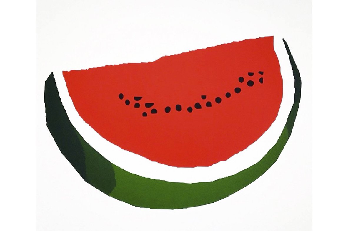 afikra's tweet photo. In the years after the 1967 Six Day War, the Israeli army arrested/harassed anyone displaying the Palestinian flag's colors in Gaza and the West Bank. In response, many Palestinians in the region would carry sliced watermelons in a sign of subversive protest. https://t.co/xQNwgv1Fyu